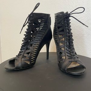 Anne Michelle Princess 34 Womens Stiletto Sandals Shoes High Heels